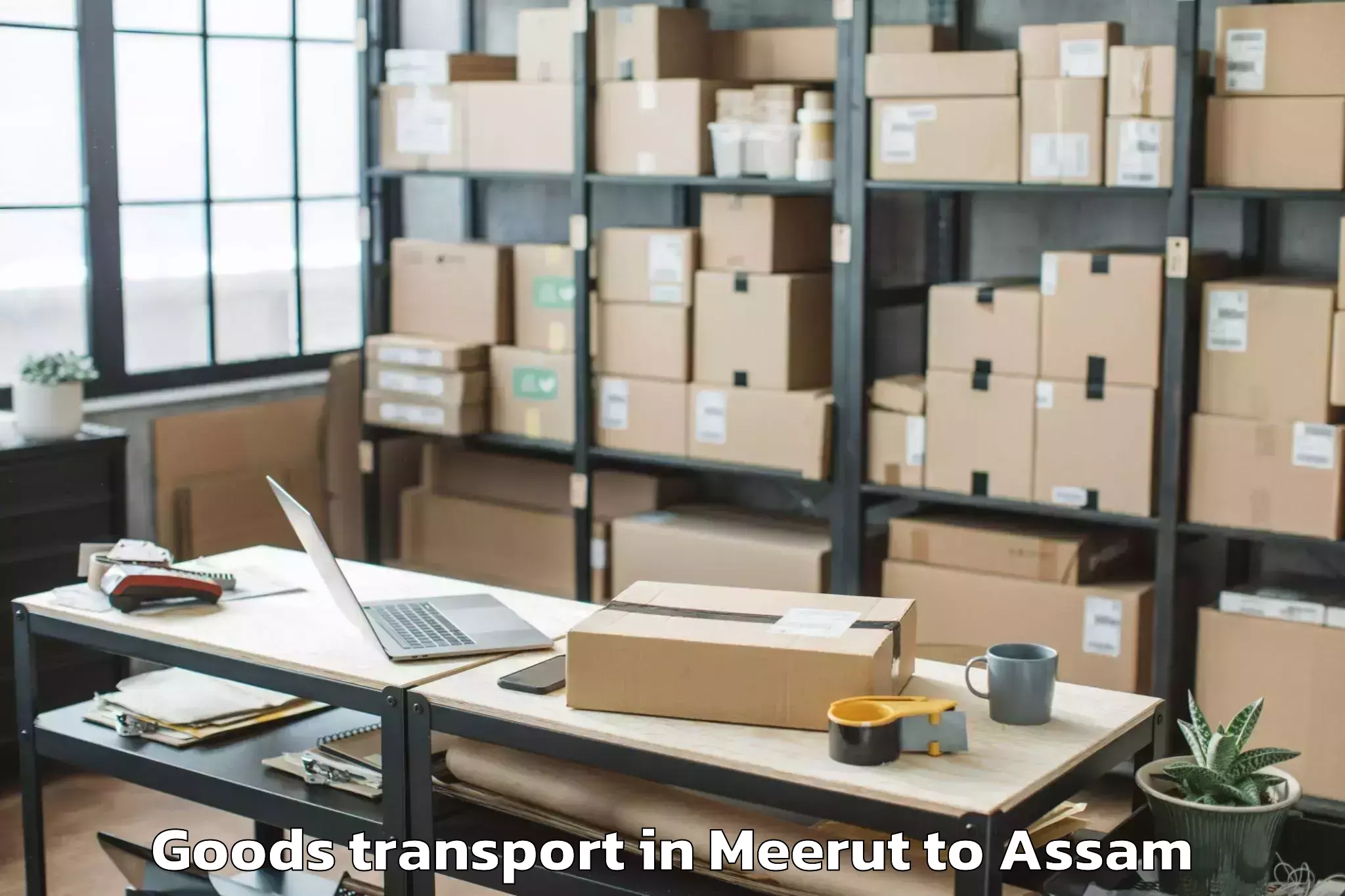 Top Meerut to Phuloni Goods Transport Available